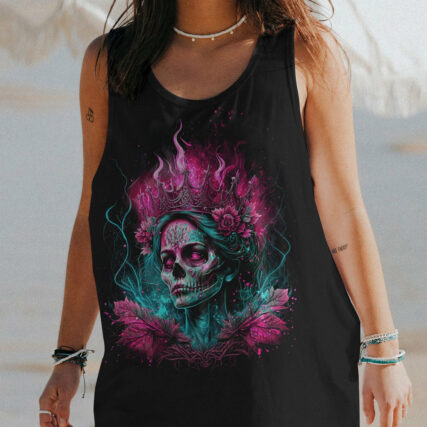 I'M THE F QUEEN SUGAR SKULL ALL OVER PRINT - TLTW0604231
