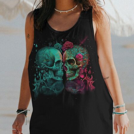 DON'T TRY TO FIGURE ME OUT SKULL ALL OVER PRINT - TLTR2803231