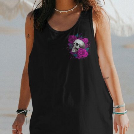 I KNOW MY LIMITS SKULL ROSE ALL OVER PRINT - YHHG0304232