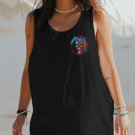 DON'T TRY TO FIGURE ME OUT SKULL GIRL ALL OVER PRINT - TLTW0404232