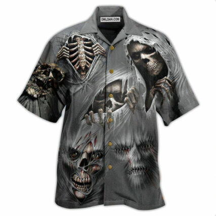 Skull What Scares You Excites Me - Hawaiian Shirt - Owl Ohh - Owl Ohh