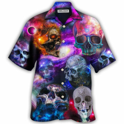 Skull So Amazing Galaxy Style - Hawaiian Shirt - Owl Ohh for men and women, kids - Owl Ohh