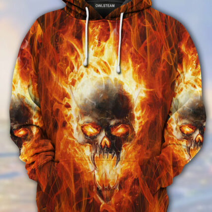 Skull hot as hell - Hoodie - HOOD08TNH200921