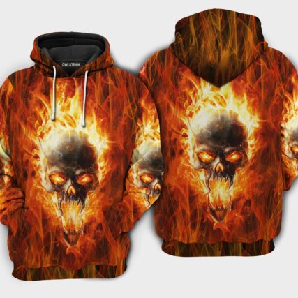 Skull hot as hell - Hoodie - HOOD08TNH200921