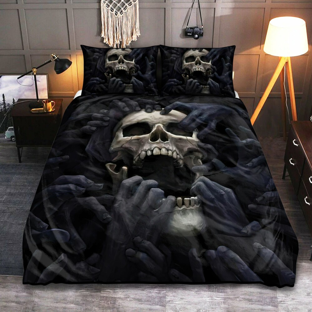 Skull Amazing Scream Scared - Bedding Cover - Owl Ohh - Owl Ohh