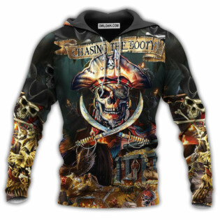 Skull Chassing The Booty - Hoodie - Owl Ohh - Owl Ohh