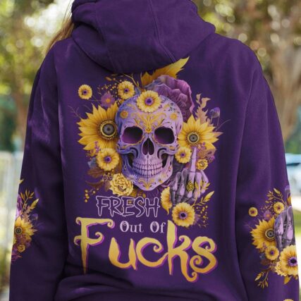 FRESH OUT OF F SUNFLOWER SKULL ALL OVER PRINT - TLTW2802234