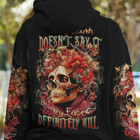 IF MY MOUTH DOESN'T SAY IT SKULL FLOWER ALL OVER PRINT - TLTW1204233