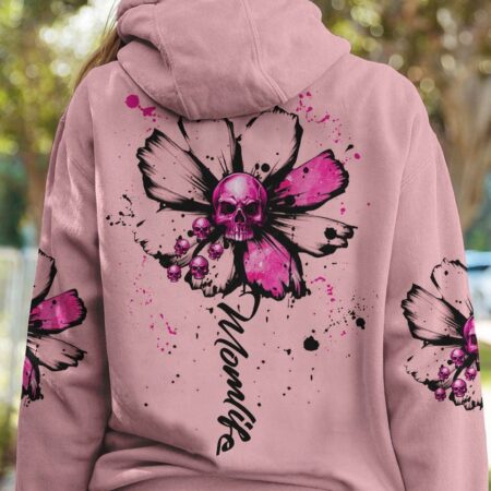 MOM LIFE DAISY SKULL ALL OVER PRINT - TLNZ2402234