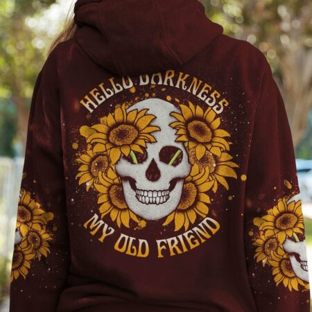 HELLO DARKNESS MY OLD FRIEND SKULL ALL OVER PRINT - YHDU1303232