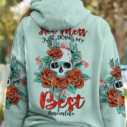 HOT MESS ROSE SKULL ALL OVER PRINT - TLTR1503231