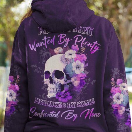HATED BY MANY WANTED BY PLENTY SKULL FLOWER ALL OVER PRINT - YHLN0903234