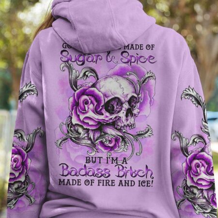 GOOD GIRLS ARE MADE OF SUGAR AND SPICE PURPLE ALL OVER PRINT - TLTR1601231