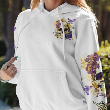 DON'T LIKE ME F OFF FLORAL SKULL ALL OVER PRINT - TLTW1804233