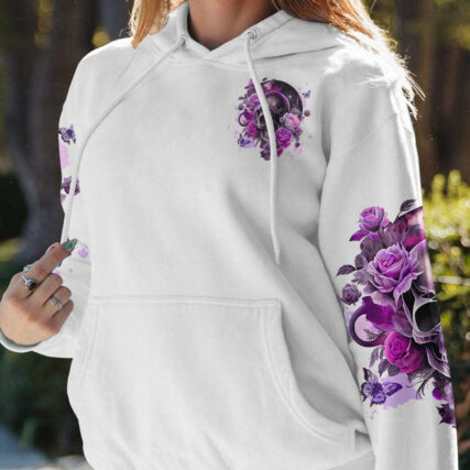 IN MY DEFENSE I WAS LEFT UNSUPERVISED SKULL ROSE MOON ALL OVER PRINT - TLTW1804234