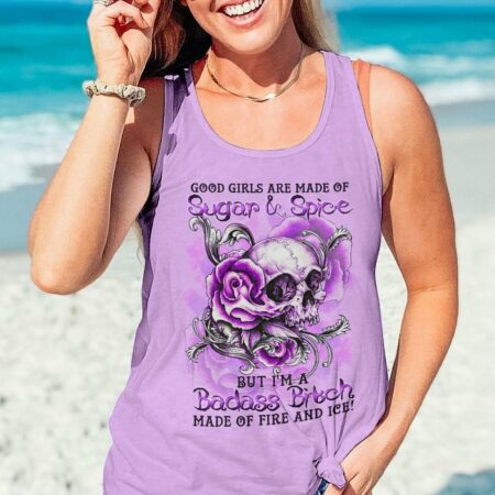 GOOD GIRLS ARE MADE OF SUGAR AND SPICE PURPLE ALL OVER PRINT - TLTR1601231