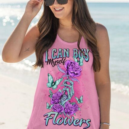 I CAN BUY MYSELF FLOWERS SKELETON HAND ALL OVER PRINT - TLNO0203232