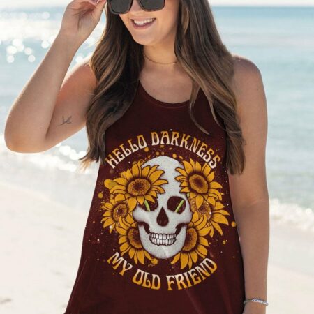 HELLO DARKNESS MY OLD FRIEND SKULL ALL OVER PRINT - YHDU1303232