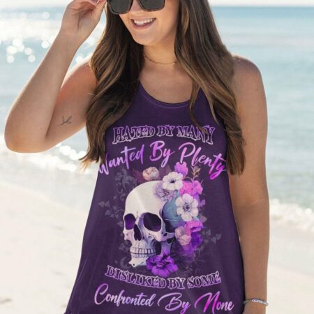 HATED BY MANY WANTED BY PLENTY SKULL FLOWER ALL OVER PRINT - YHLN0903234