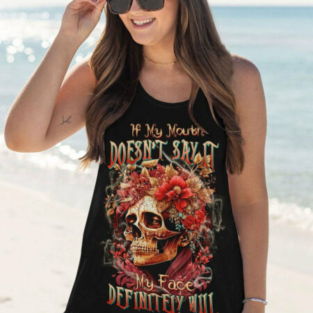 IF MY MOUTH DOESN'T SAY IT SKULL FLOWER ALL OVER PRINT - TLTW1204233