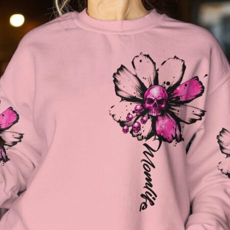 MOM LIFE DAISY SKULL ALL OVER PRINT - TLNZ2402234