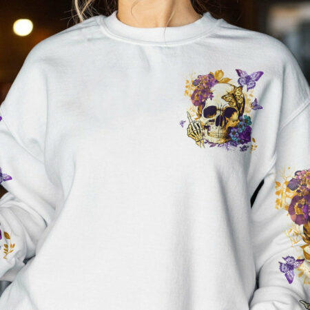 DON'T LIKE ME F OFF FLORAL SKULL ALL OVER PRINT - TLTW1804233