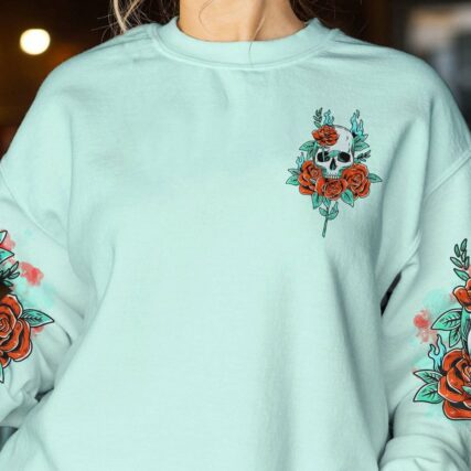 HOT MESS ROSE SKULL ALL OVER PRINT - TLTR1503231