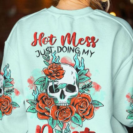 HOT MESS ROSE SKULL ALL OVER PRINT - TLTR1503231