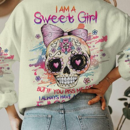 I AM A SWEET GIRL SKULL ALL OVER PRINT - YHHG0203231