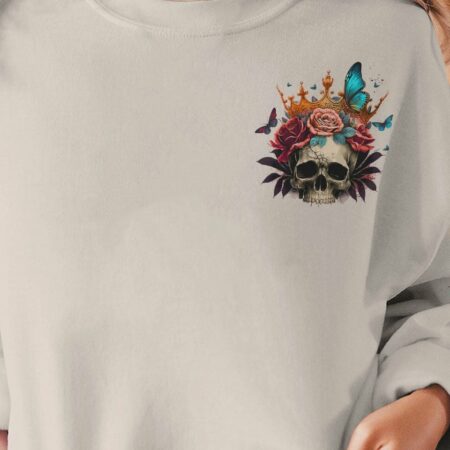I'M THE F QUEEN SKULL ROSE CROWN ALL OVER PRINT - TLTR0802233