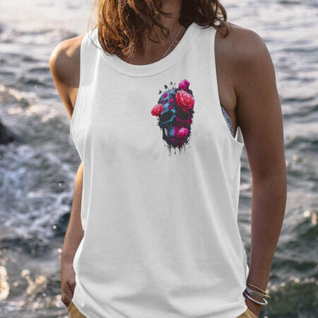 I MAY NOT BE PERFECT SKULL ROSE ALL OVER PRINT - TLNZ1404233