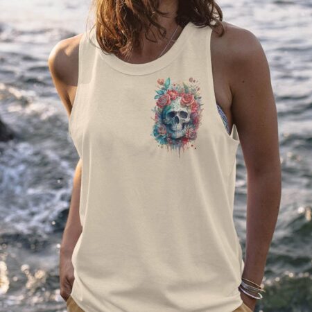 BUT DID YOU DIE MOM LIFE WATERCOLOR SKULL ALL OVER PRINT - TLTR2702233