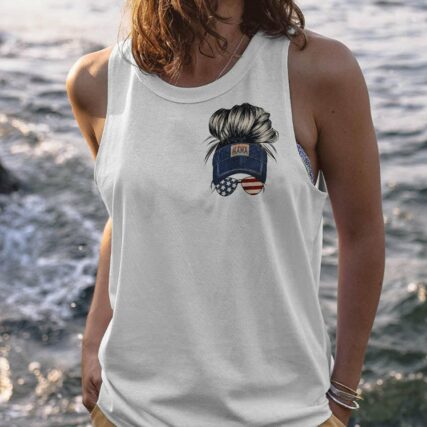 I'M A B DON'T TRY ME AMERICAN MESSY BUN ALL OVER PRINT - TLTW1201232