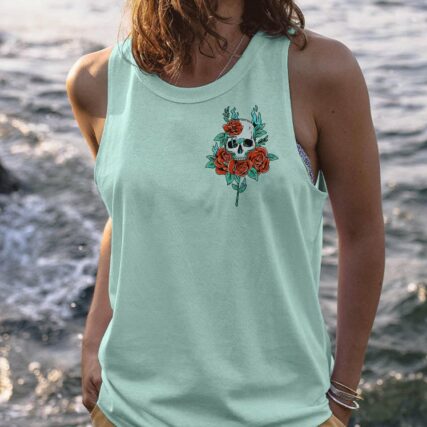 HOT MESS ROSE SKULL ALL OVER PRINT - TLTR1503231