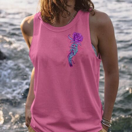 INKED MAMA SKELETON HAND ROSE ALL OVER PRINT - TLTW2503232