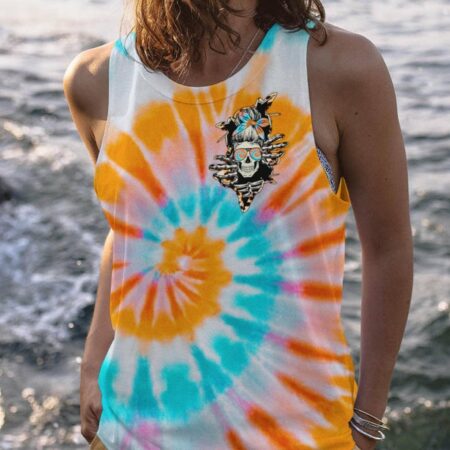 DON'T TRY TO FIGURE ME OUT TIE DYE MESSY BUN ALL OVER PRINT - TLTW2604233