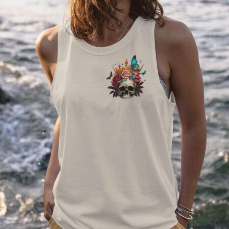 I'M THE F QUEEN SKULL ROSE CROWN ALL OVER PRINT - TLTR0802233