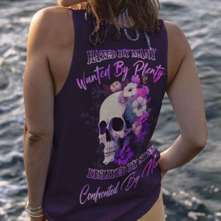 HATED BY MANY WANTED BY PLENTY SKULL FLOWER ALL OVER PRINT - YHLN0903234
