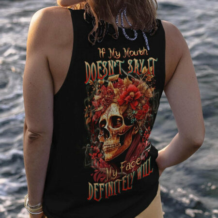 IF MY MOUTH DOESN'T SAY IT SKULL FLOWER ALL OVER PRINT - TLTW1204233