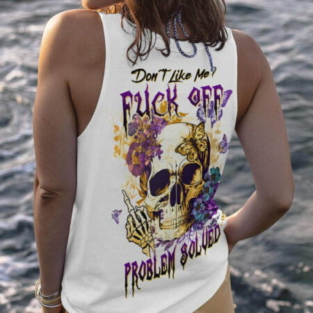 DON'T LIKE ME F OFF FLORAL SKULL ALL OVER PRINT - TLTW1804233