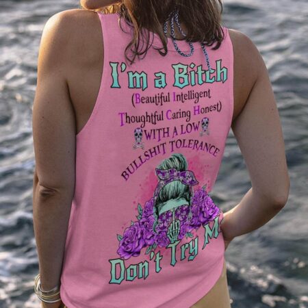 I'M A B DON'T TRY ME PURPLE ROSE ALL OVER PRINT - TLNO0102231