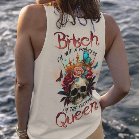 I'M THE F QUEEN SKULL ROSE CROWN ALL OVER PRINT - TLTR0802233