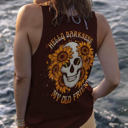 HELLO DARKNESS MY OLD FRIEND SKULL ALL OVER PRINT - YHDU1303232