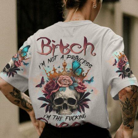 I'M THE F QUEEN SKULL ROSE CROWN ALL OVER PRINT - TLTR0802233