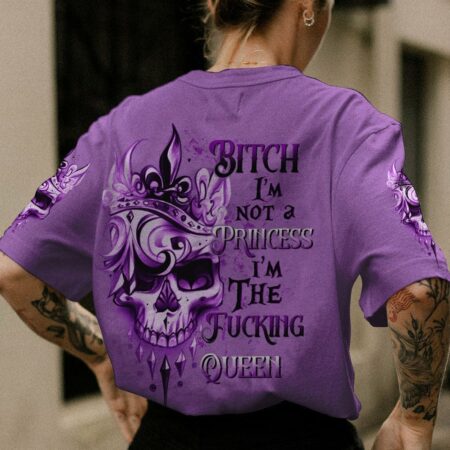 I'M THE FKING QUEEN TATTOOED SKULL ALL OVER PRINT - TLTW1401232