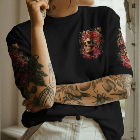 IF MY MOUTH DOESN'T SAY IT SKULL FLOWER ALL OVER PRINT - TLTW1204233