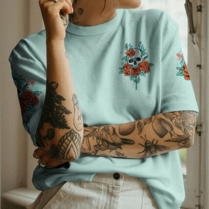 HOT MESS ROSE SKULL ALL OVER PRINT - TLTR1503231