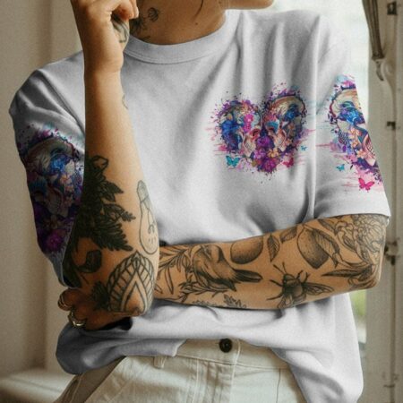 LOVE ME LIKE MY DEMONS DO SKULL ALL OVER PRINT - YHHG2704233