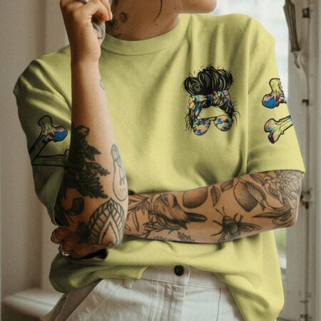I'M A B DON'T TRY ME MESSY BUN ALL OVER PRINT - TLTR2402233