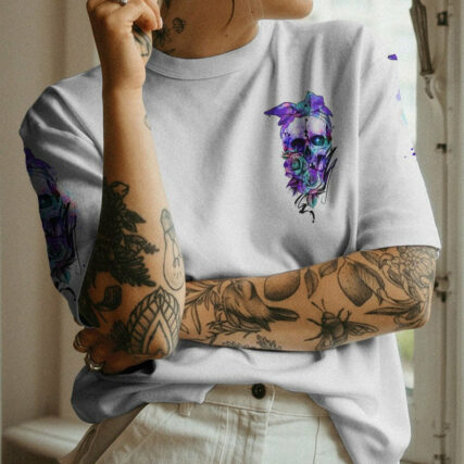IF YOU THINK I'M CRAZY NOW ROSE SKULL ALL OVER PRINT - TLTR2004232